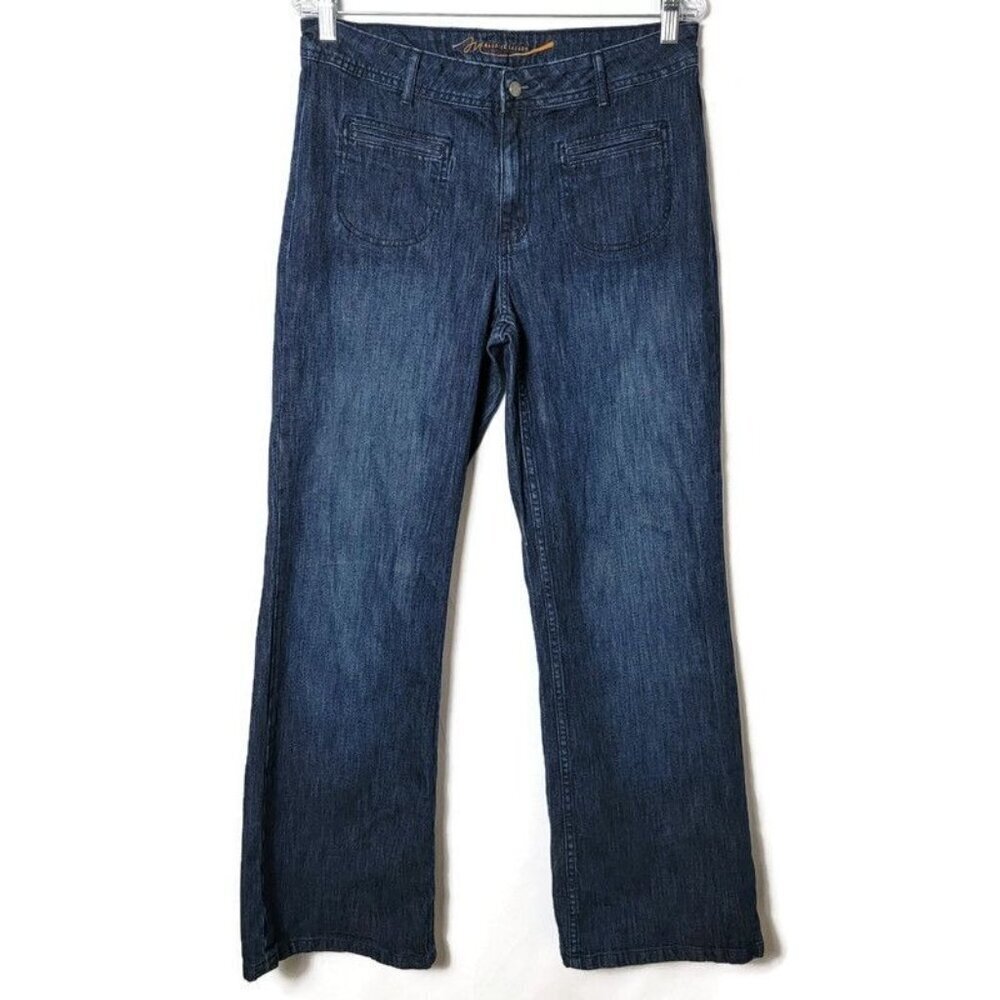 Maurice Sasson Stretchy Dark Wash Bootcut Flare Jeans Size 10
